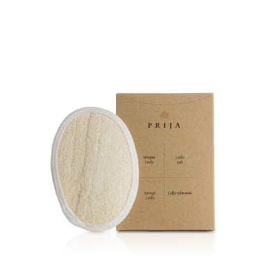 PRIJA - Spugna naturale in loofah in astuccio di carta