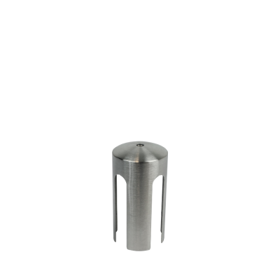 Supporto in acciaio inox satinato per pannello L.6,5x P.6,5x