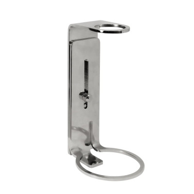 INOX 300 - Supporto a muro inox argento per dispenser da 300ml