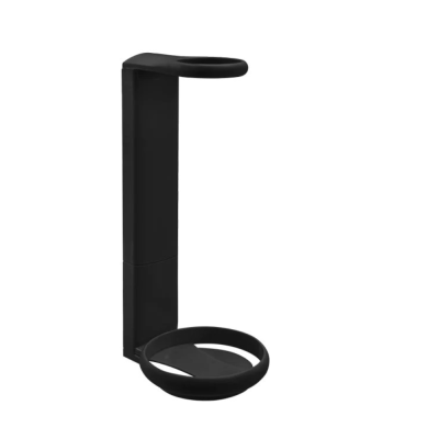 BLACK 300 - Supporto a muro In plastica nero per dispenser da