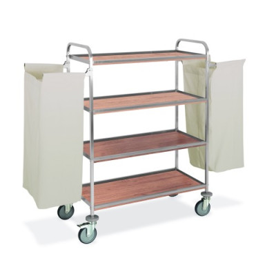 Carrello portabiancheria. Dim. L. 120 x P. 52 x H. 